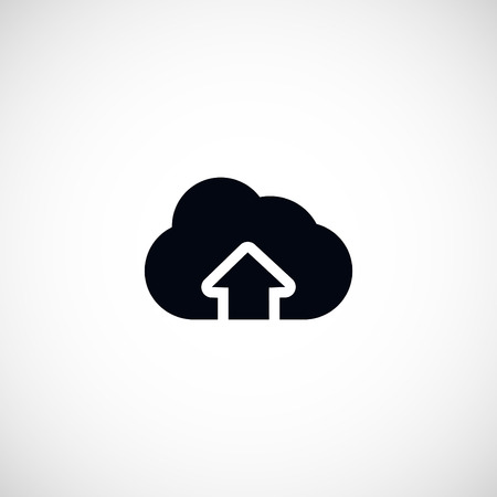 cloud sign icon, flat design best vector iconのイラスト素材