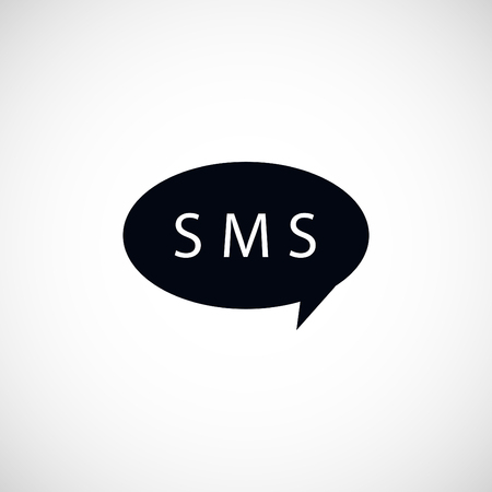 SMS vector icon, flat design best vector iconのイラスト素材