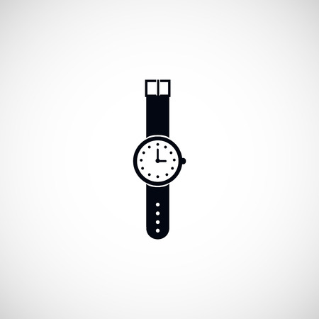 wristwatch icon, flat design best vector iconのイラスト素材