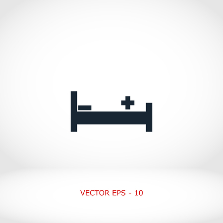 hotel icon vector, flat design best vector iconのイラスト素材