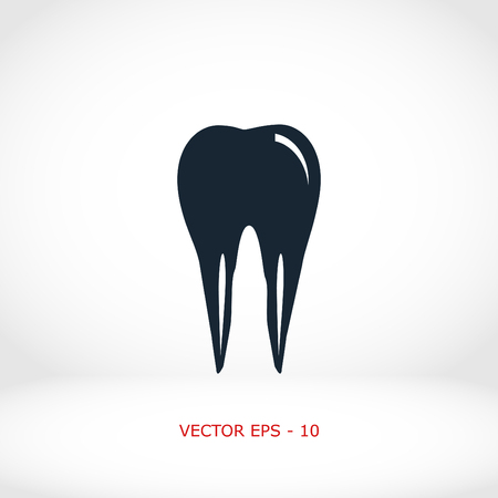 Tooth iconvector, flat design best vector iconのイラスト素材