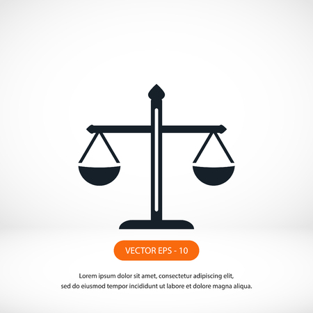 scale icon vector, flat design best vector iconのイラスト素材