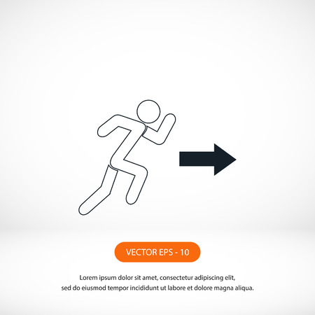 man icon vector, flat design best vector iconのイラスト素材