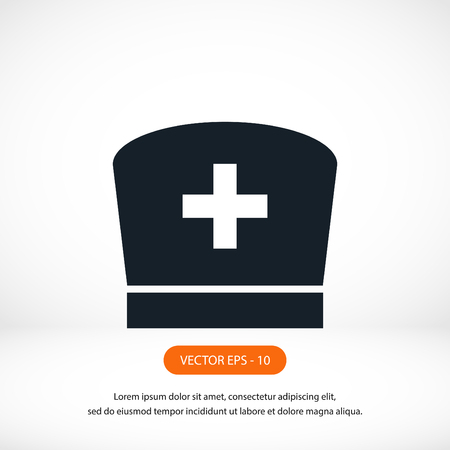 Flat Nurse icon, flat design best vector iconのイラスト素材