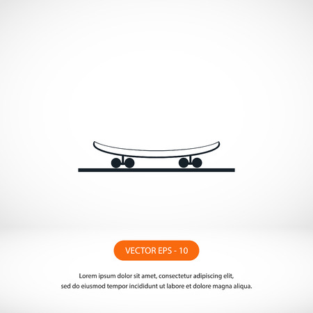 icon of skateboard, flat design best vector iconのイラスト素材