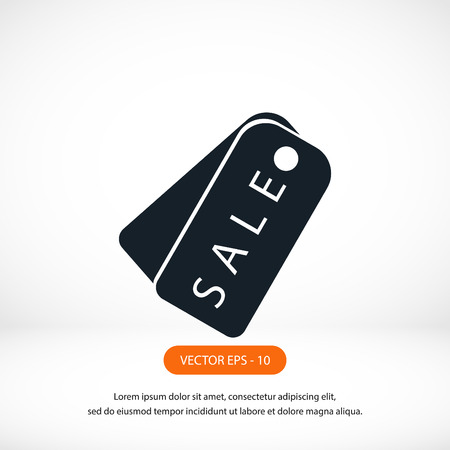 sale tag icon,vector, flat design best vector iconのイラスト素材