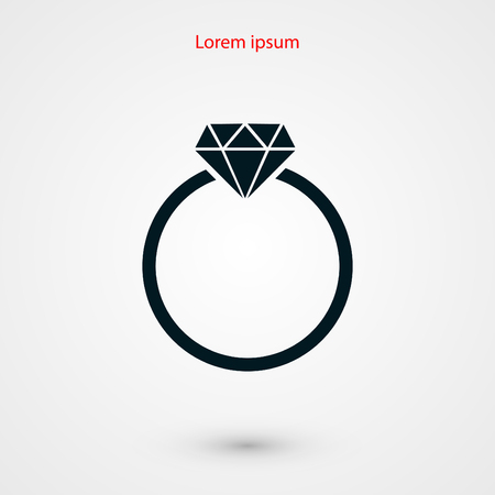 ring icon vector, flat design best vector iconのイラスト素材