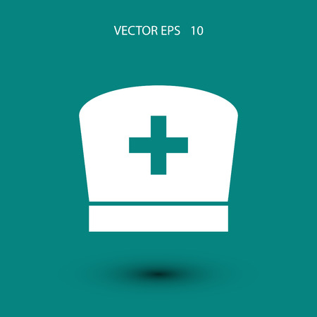 Flat Nurse icon, flat design best vector iconのイラスト素材