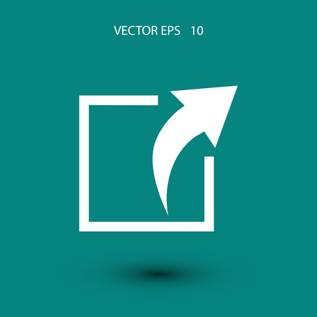 Action sign icon, flat design best vector iconのイラスト素材