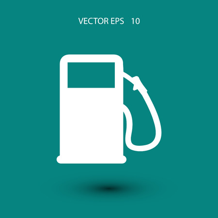 gas vector icon, flat design best vector iconのイラスト素材
