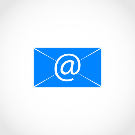 Mail icon vector, flat design best vector iconのイラスト素材