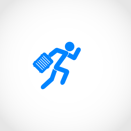 People bag icon, flat design best vector iconのイラスト素材