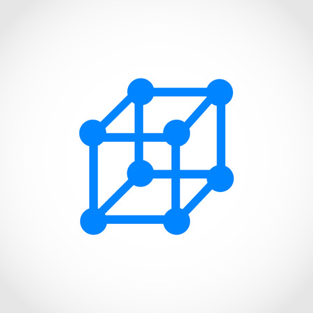 cube icon vector, flat design best vector iconのイラスト素材