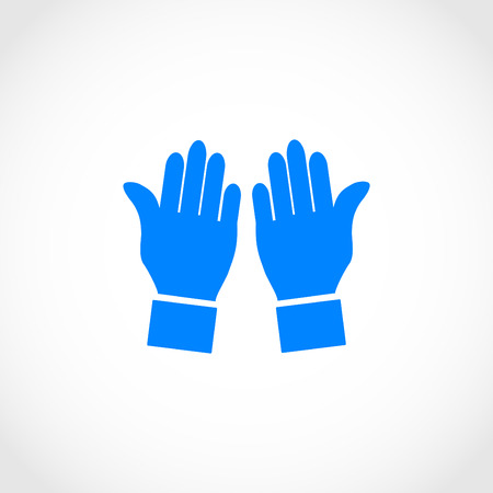 hand vector icon, flat design best vector iconのイラスト素材