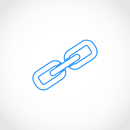 Chain link icon vector, flat design best vector iconのイラスト素材