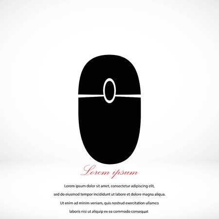 computer mause icon, flat design best vector iconのイラスト素材
