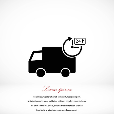 Delivery Icon, flat design best vector iconのイラスト素材