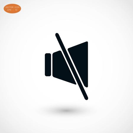 Sound off icon, flat design best vector iconのイラスト素材