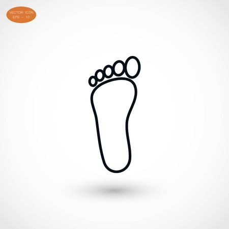 foot vector icon, flat design best vector iconのイラスト素材