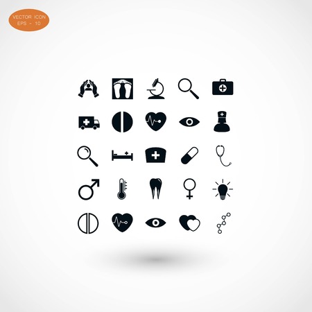 Medical Icons, flat design best vector iconのイラスト素材