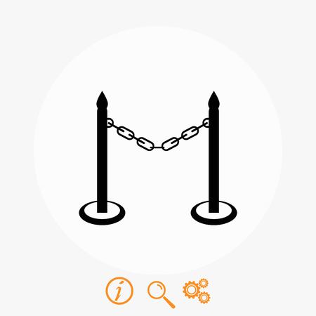 barricade icon vector, flat design best vector iconのイラスト素材