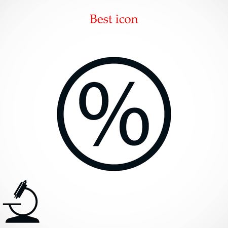 Percent icon vector, flat design best vector iconのイラスト素材