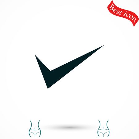 ok vector icon, flat design best vector iconのイラスト素材
