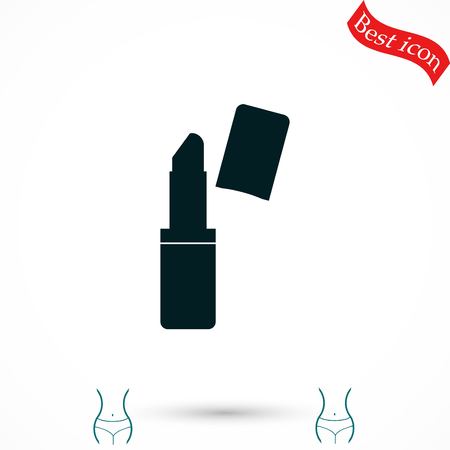 Lipstick vector icon, flat design best vector iconのイラスト素材