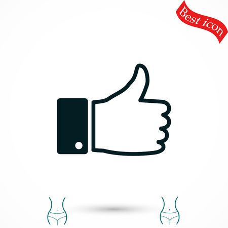 hand good vector, flat design best vector iconのイラスト素材