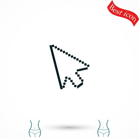 computer arrow icon, flat design best vector iconのイラスト素材