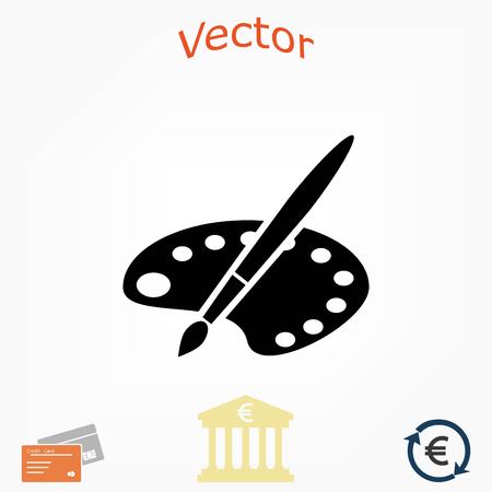 paint vector icon, flat design best vector iconのイラスト素材