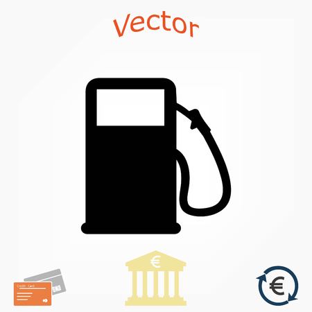 gas vector icon, flat design best vector iconのイラスト素材