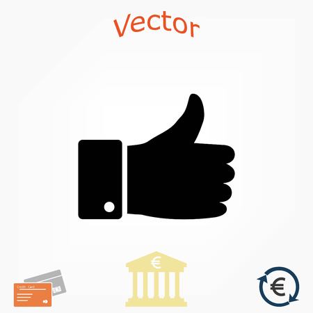 hand. good vector, flat design best vector iconのイラスト素材