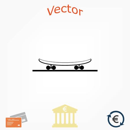 icon of skateboard, flat design best vector iconのイラスト素材