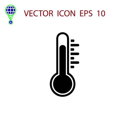 thermometr vector icon, flat design best vector iconのイラスト素材