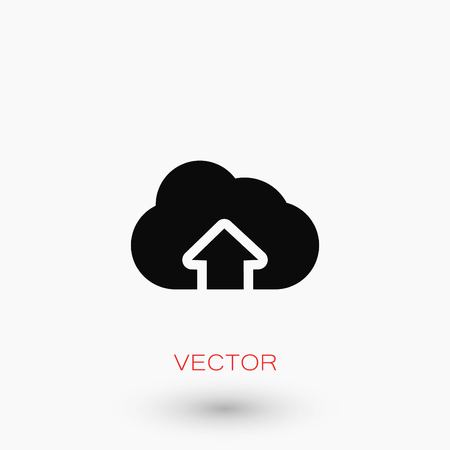 Cloud sign icon, flat design best vector icon.のイラスト素材