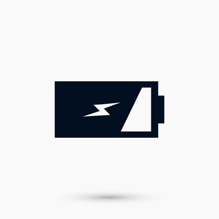 Battery icon vector, flat design best vector iconのイラスト素材