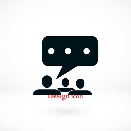 speech bubble vector icon, flat design best vector iconのイラスト素材