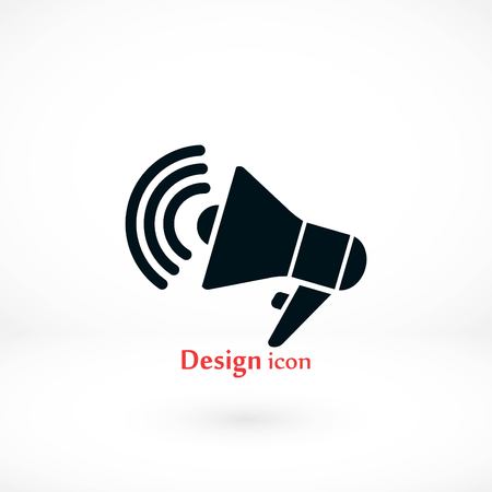 loudspeaker icon vector, flat design best vector iconのイラスト素材