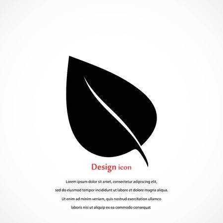 leaf icon vector, flat design best vector iconのイラスト素材