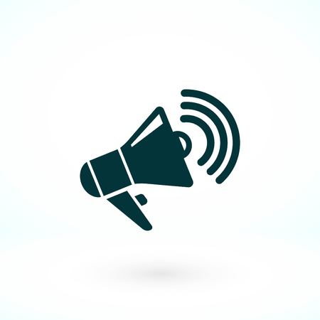loudspeaker icon vector, flat design best vector iconのイラスト素材