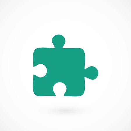 puzzle icon vector, flat design best vector icon のイラスト素材