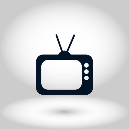 TV icon vector, flat design best vector iconのイラスト素材