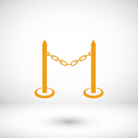 barricade icon vector, flat design best vector iconのイラスト素材
