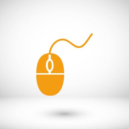 Computer mouse icon, flat design best vector iconのイラスト素材