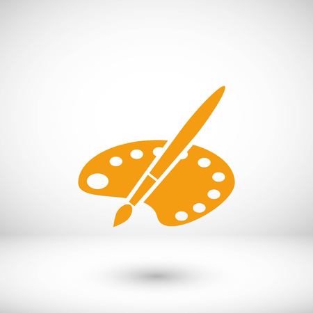 paint vector icon, flat design best vector iconのイラスト素材
