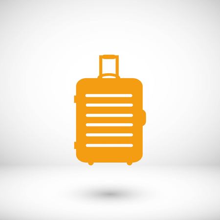 travel bag icon, flat design best vector iconのイラスト素材