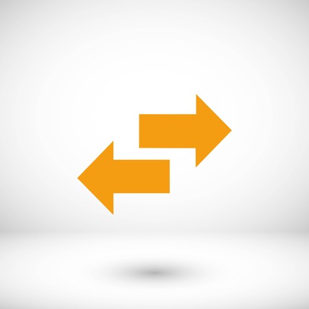 Recycling vector icon, flat design best vector iconのイラスト素材