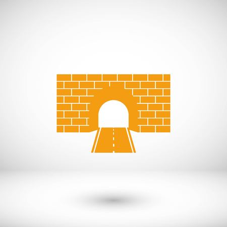 Tunnel icon vector, flat design best vector iconのイラスト素材