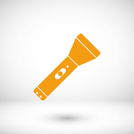 Flashlight flat icon, flat design best vector iconのイラスト素材